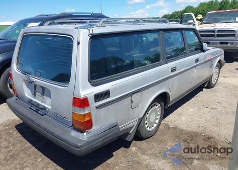 1989 Volvo 245 Dl/Gl из США, поврежденный, VIN YV1AX8852K1834731
